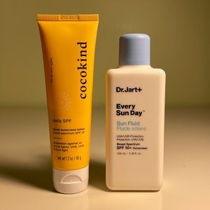 Sunscreen duo: Cocokind & Dr. Jart+